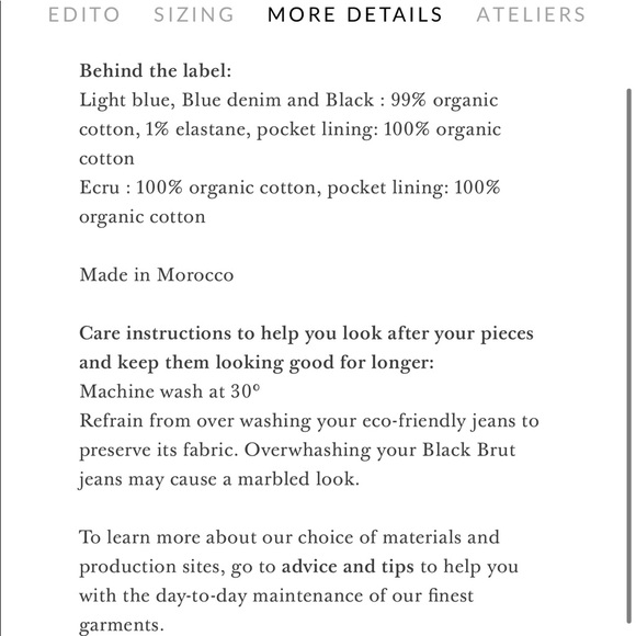 NWOT Sézane The Brut Sexy Jean (Ecru) 24 - Picture 8 of 11